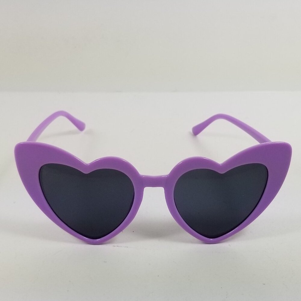 Kids Heart Sunglasses Vintage Heart-Shaped Toddler Sunglasses Cute Pink - Picture 2 of 7